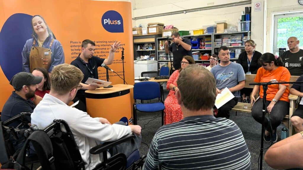 Lewis introduced each of his Pluss colleagues so they could put their questions to Luke Pollard MP