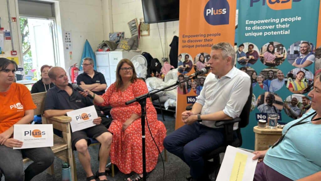 Everyone had an opportunity to ask a question - here are some of the Pluss customers talking to Luke Pollard