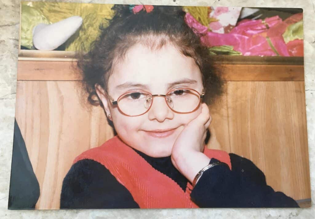 Najlaa as a child