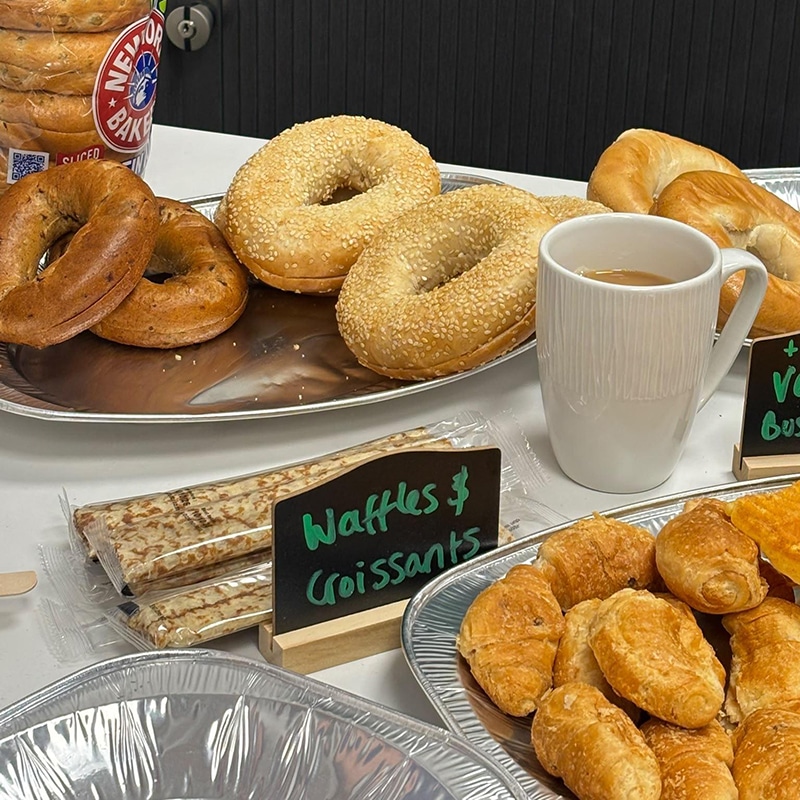 Group shot of attendees to Business & Bagels event on 10 September 2026